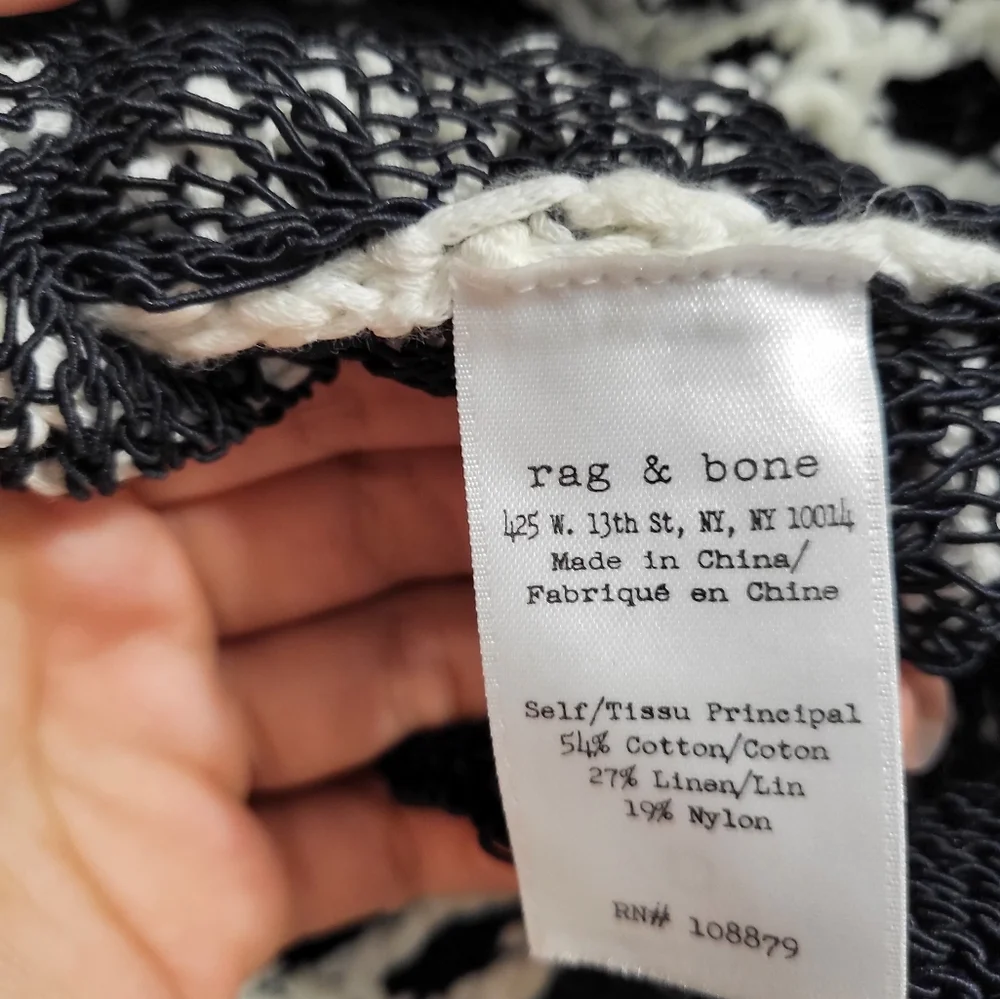 Rag & Bones Jean Tayn Croshet Mesh Tank Sweater - Picture 9 of 9